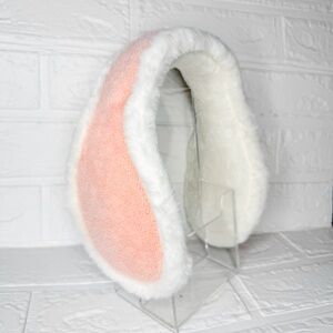 New Kids Winter Earmuff , Pink, Soft Warm Plush Ear Covers for Children Cold